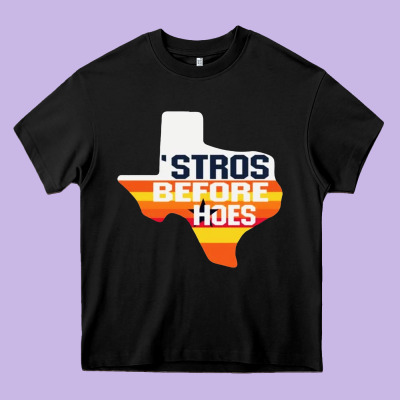 Stros Before Hoes Heavy Core Tee Designed By Artisfamous