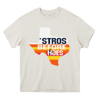 Cream stros before hoes Heavy Core Tee - artisFamous
