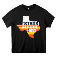 Black stros before hoes Heavy Core Tee - artisFamous