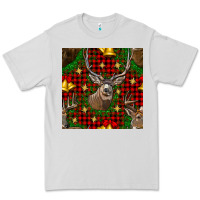 Christmas Deer And Bell Seamless Pattern Premium Tee | Teevron
