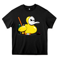Black mighty rubber ducky Heavy Core Tee - artisFamous