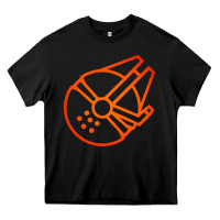 Black millennium falcon Heavy Core Tee - artisFamous
