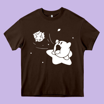 Kirby Gamer Geek Snes Heavy Core Tee Designed By Artisfamous