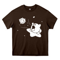 Chocolate Brown kirby gamer geek snes Heavy Core Tee - artisFamous
