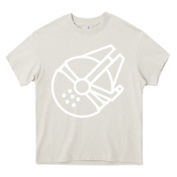 Cream millennium falcon Heavy Core Tee - artisFamous