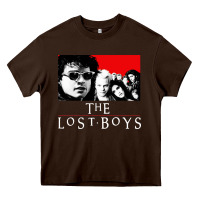 Chocolate Brown lost boys Heavy Core Tee - artisFamous