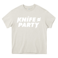 Cream knife party Heavy Core Tee - artisFamous