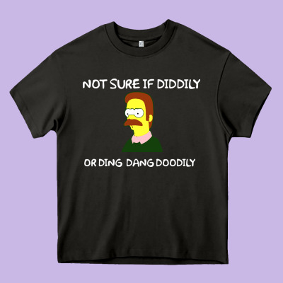 Ned Flanders Heavy Core Tee Designed By Artisfamous