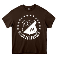 Chocolate Brown millonarios futbol Heavy Core Tee - artisFamous