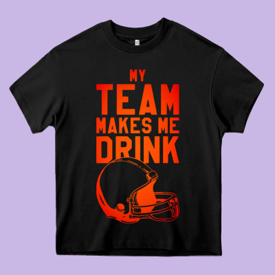 My Team Makes Me Drink Heavy Core Tee Designed By Artisfamous