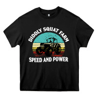 Black diddly squat farm speed and power Heavy Core Tee - artisFamous
