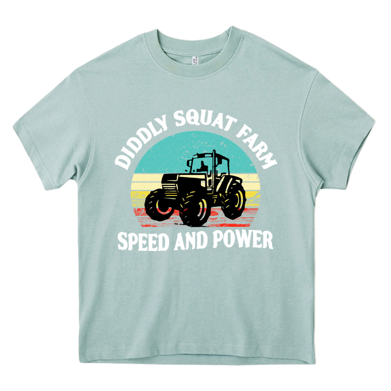 Diddly Squat Farm Speed And Power Heavy Core Tee by artisFamous | Teevron