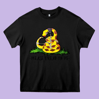 Please Tread On Me Heavy Core Tee Designed By Artisfamous