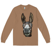 Toasted Coconut Donkey  Face Long Sleeve Tee - LillyAllenDesigns