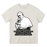 Cream pope mc Heavy Core Tee - artisFamous