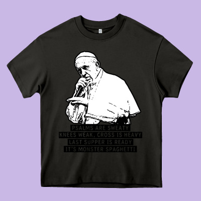 Pope Mc Heavy Core Tee Designed By Artisfamous