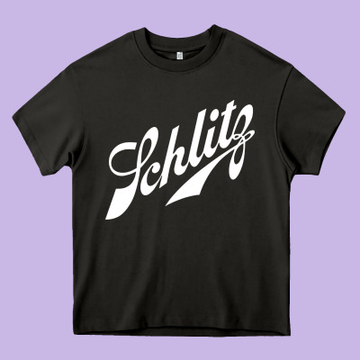 Schlitz Heavy Core Tee Designed By Artisfamous