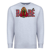 Heather Grey Bebe Our Lady Of Guadalupe Premium Sweatshirt - Jasminsmagicworld