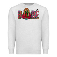 Oatmeal Heather Bebe Our Lady Of Guadalupe Premium Sweatshirt - Jasminsmagicworld