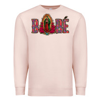 Pale Pink Bebe Our Lady Of Guadalupe Premium Sweatshirt - Jasminsmagicworld