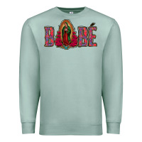 Seafoam Bebe Our Lady Of Guadalupe Premium Sweatshirt - Jasminsmagicworld