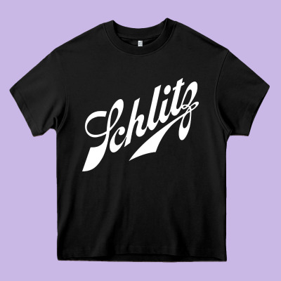 Schlitz Heavy Core Tee Designed By Artisfamous