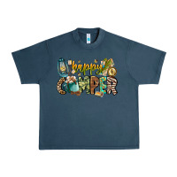 Midnight Navy happy camper Urban Heavy Tee - CowhideDigitalArt