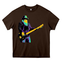 Chocolate Brown legends bassis dusty hill Heavy Core Tee - artisFamous