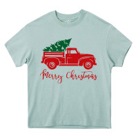 Arona vintage red truck with christmas Heavy Core Tee - artisFamous