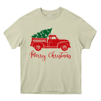 Mossy vintage red truck with christmas Heavy Core Tee - artisFamous
