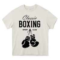 Cream boxing gym classic Heavy Core Tee - artisFamous