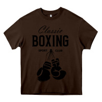 Chocolate Brown boxing gym classic Heavy Core Tee - artisFamous