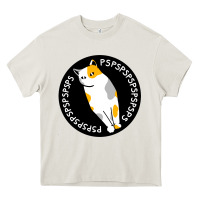 Cream calico cat Heavy Core Tee - artisFamous