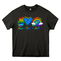 Asphalt Peace Love Pride Heavy Core Tee - Jasminsmagicworld