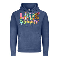 Vintage Denim love summer with gnome Vintage Hoodie - Artiststas