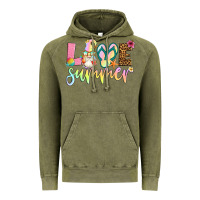 Vintage Olive love summer with gnome Vintage Hoodie - Artiststas
