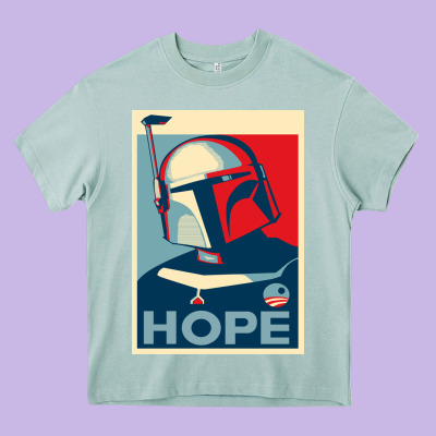 Boba Fett For President Heavy Core Tee Designed By Artisfamous