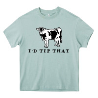 Arona i'd tip that funny cow tipping design Heavy Core Tee - artisFamous