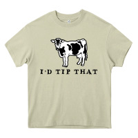 Mossy i'd tip that funny cow tipping design Heavy Core Tee - artisFamous
