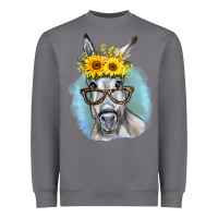 Storm Sunflower Glasses Donkey Heavyweight Sweatshirt - RanaPortraitStore