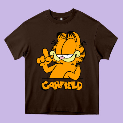 Funny Garfild New Vector Design Heavy Core Tee Designed By Artisfamous