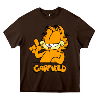 Chocolate Brown Funny Garfild new vector design Heavy Core Tee - artisFamous