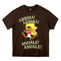 Chocolate Brown Funny Speedy Arriba arriba New Heavy Core Tee - artisFamous