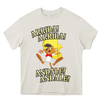 Cream Funny Speedy Arriba arriba New Heavy Core Tee - artisFamous