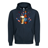 Navy just here for the light no background Zipper Hoodie - Jasminsmagicworld