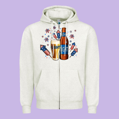 Just Here For The Light No Background Zipper Hoodie Designed By Jasminsmagicworld