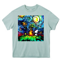 Arona starry night print van gogh parody Heavy Core Tee - artisFamous