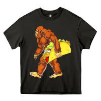 Asphalt bigfoot carrying taco Heavy Core Tee - artisFamous