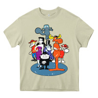 Mossy rocky & bullwinkle and friends Heavy Core Tee - artisFamous