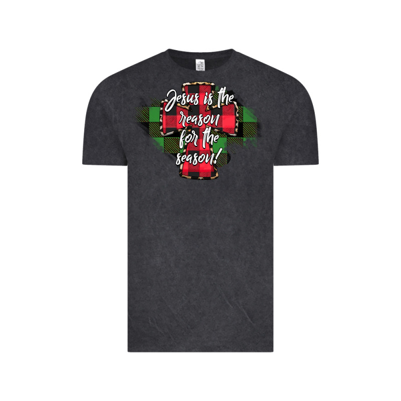 Jesus Is The Reason For The Season Vintage Tee by CowhideDigitalArt | Teevron